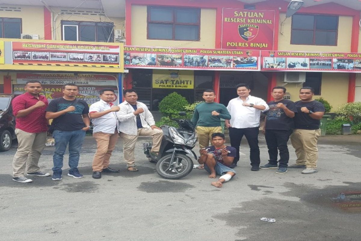 Polres Binjai ringkus DPO delapan kali pencurian sepeda motor