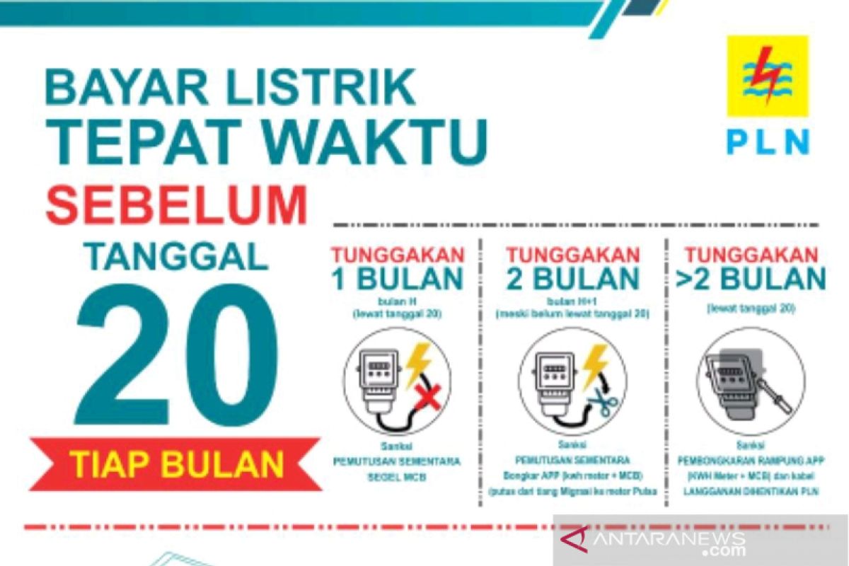 PLN Imbau pelanggan bayar rekening listrik tepat waktu