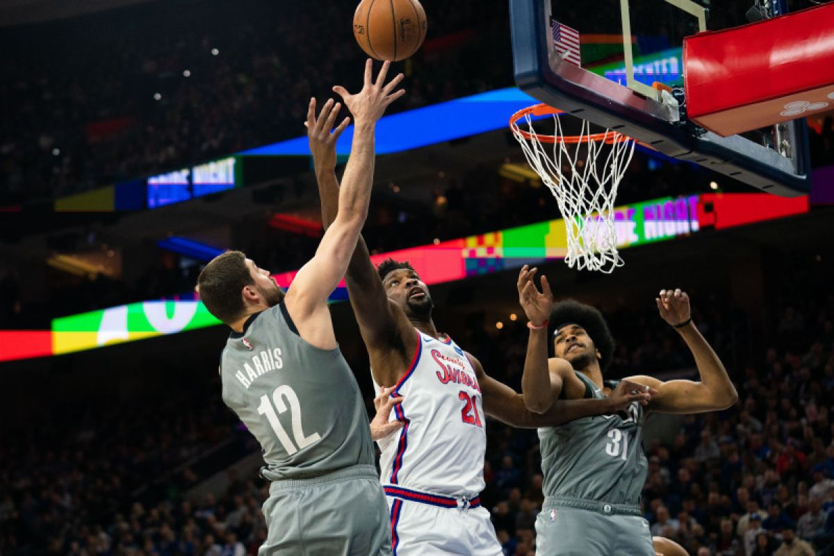 Via overtime, Embiid tentukan kemenangan 76ers atas Nets