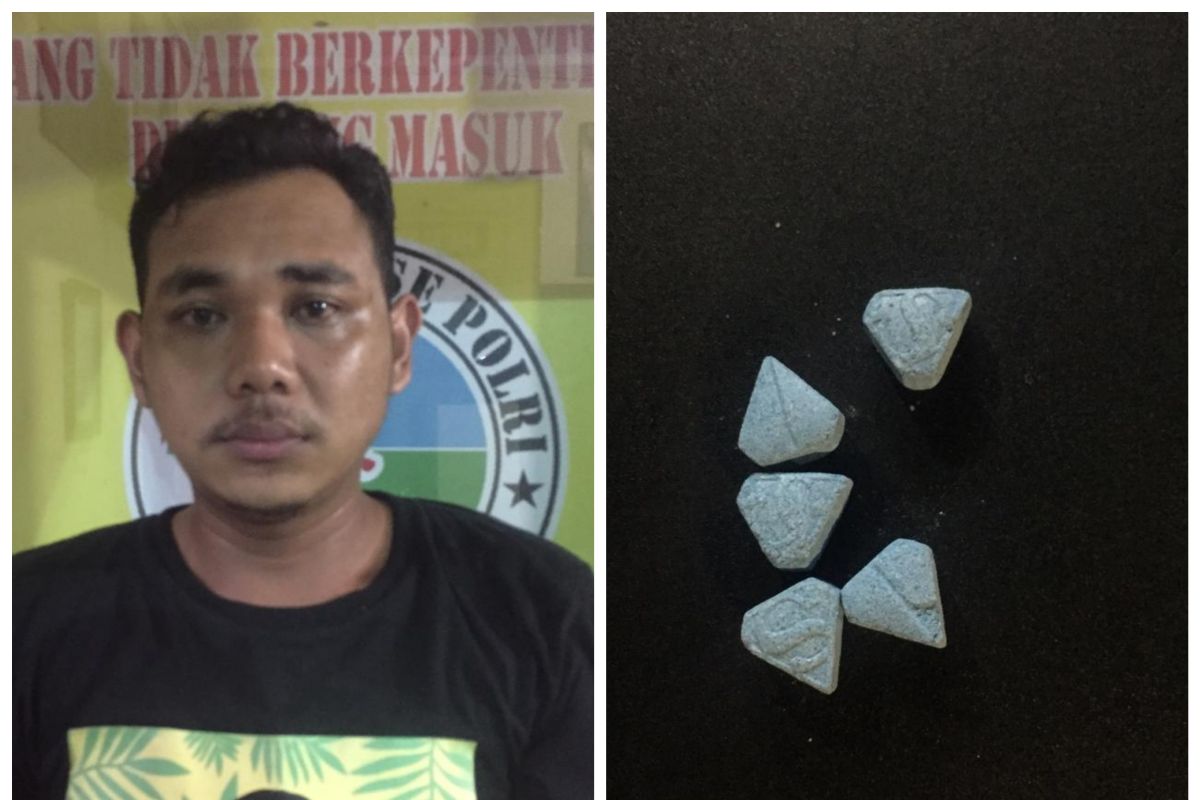Polisi Binjai tangkap pemilik lima butir pil ekstasi