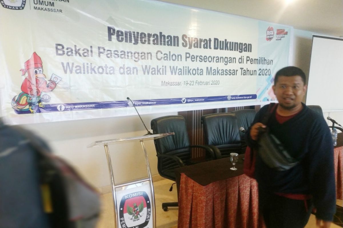 Penyerahan dukungan paslon perseorangan Pilkada Kota Makassar sepi peminat