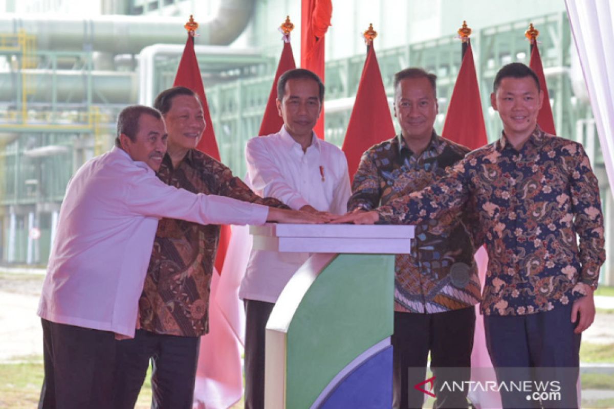 Presiden Jokowi resmikan pabrik rayon di Pelalawan Riau