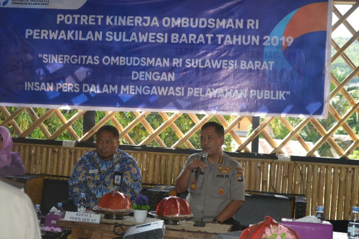 Wakapolda Sulawesi Barat  apresiasi pengawasan pelayanan publik Ombudsman