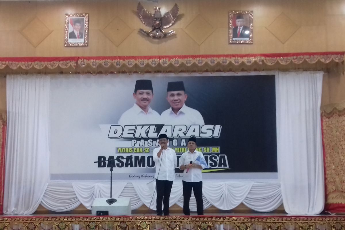 Yutris Can-Irman Adang siap bertarung di Pilkada Kota Solok 2020