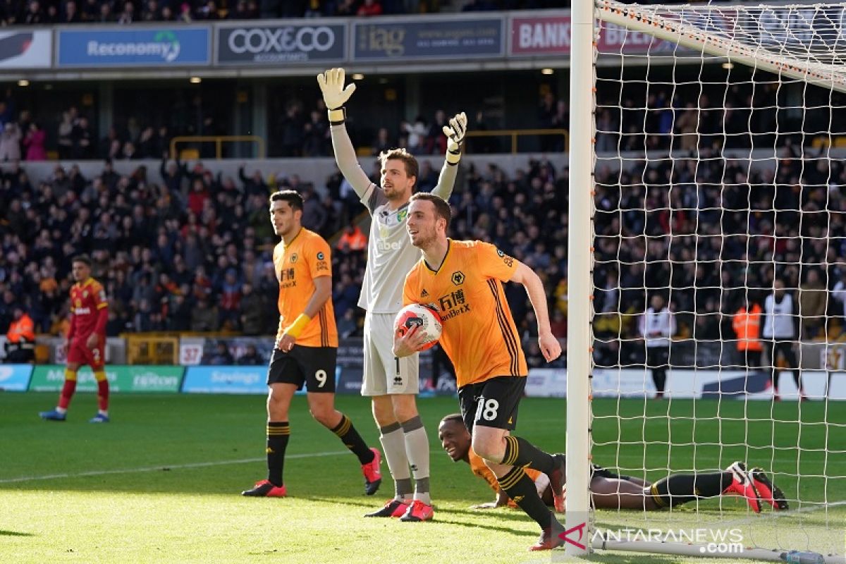 Wolverhampton hancurkan Norwich 3-0