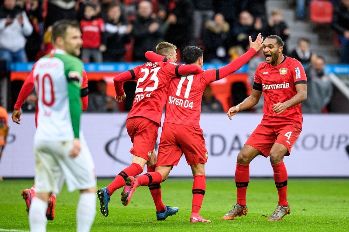Terus satroni empat besar klasemen Liga Jerman, Leverkusen tundukkan Augsburg 2-0