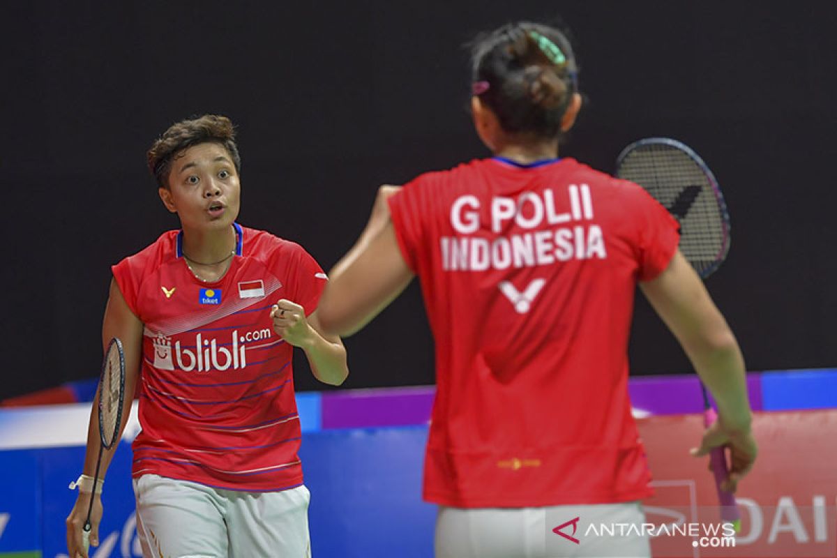 Ganda putri Greysia/Apriyani melaju ke babak dua Thailand Open