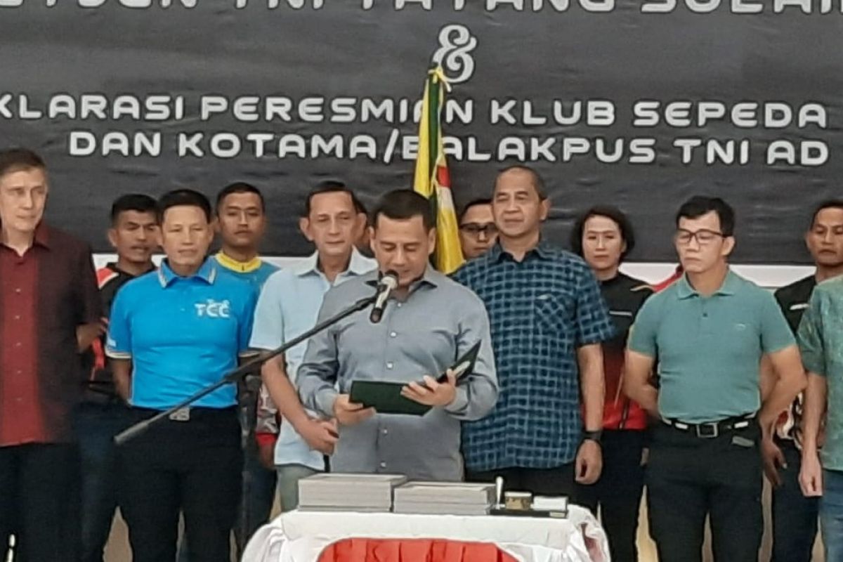 Deklarasi Army Cyling Club TNI AD dihadiri 15 jenderal