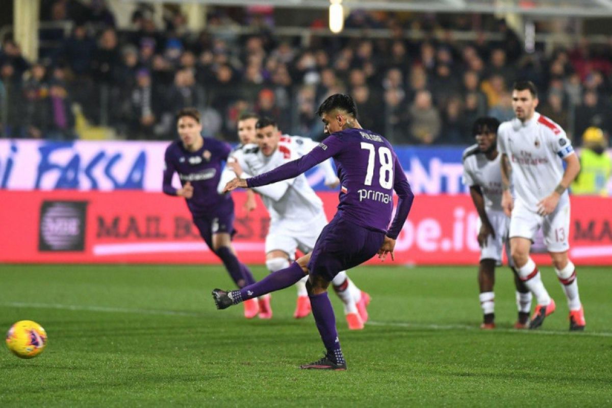 Petaka penalti, Milan gagal curi tiga poin dari markas Fiorentina