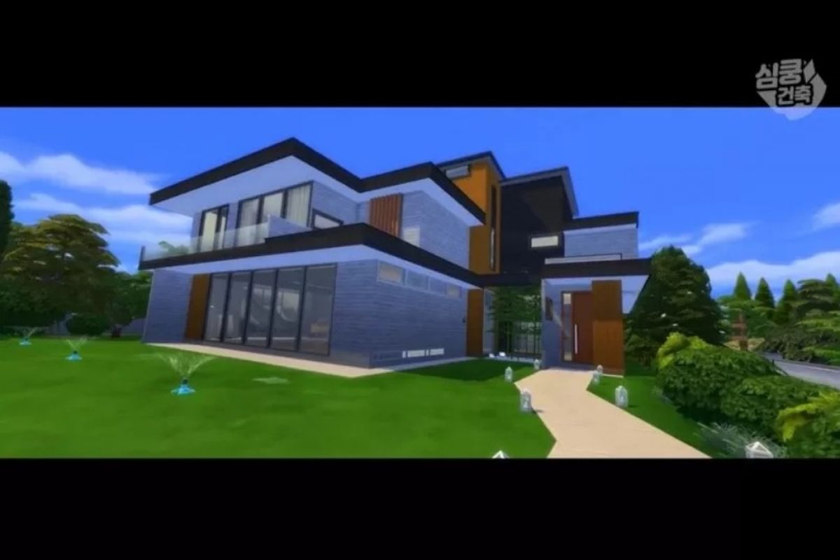Replika rumah "Parasite" untuk The Sims 4