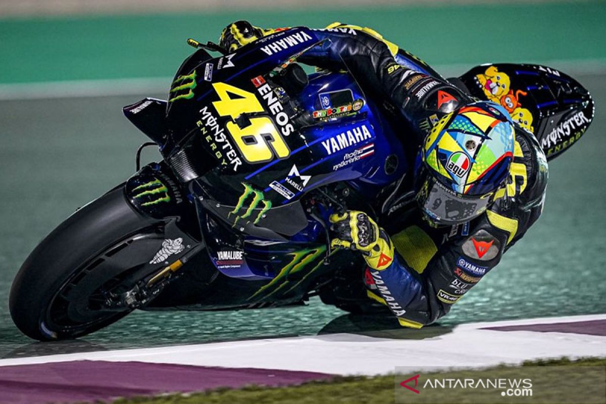 Rossi komentari performa Yamaha M1 2020 di hari pertama tes Qatar