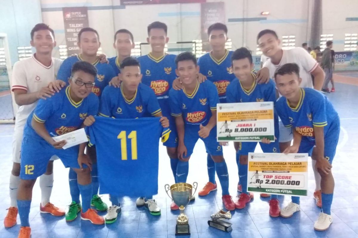 SMAN 2 Banjarmasin champion of 2020 S Kalimantan students futsal