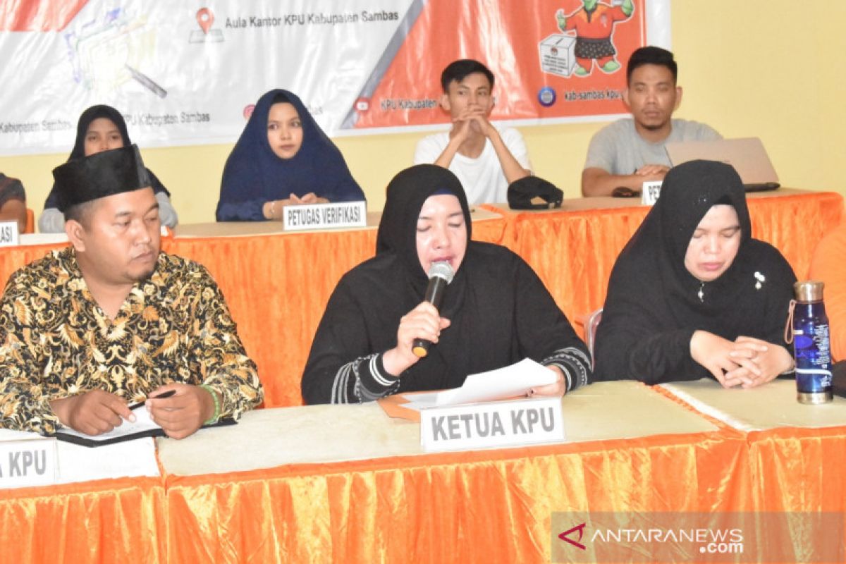 KPU pastikan calon perseorang di Pilkada Sambas tidak ada