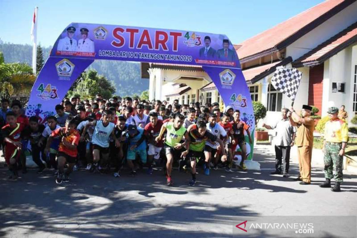700 lebih peserta ramaikan lomba lari marathon 10K HUT Kota Takengon