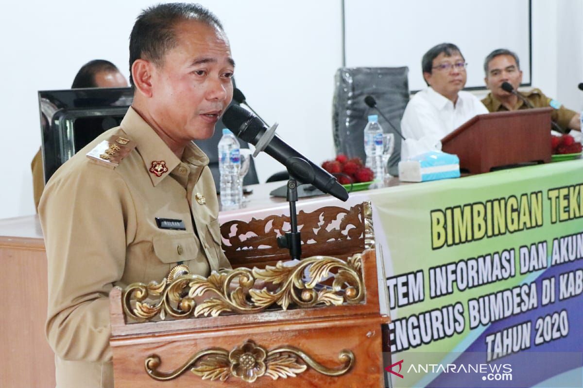 Bupati Bangka dorong BUMDes kembangkan usaha kemitraan