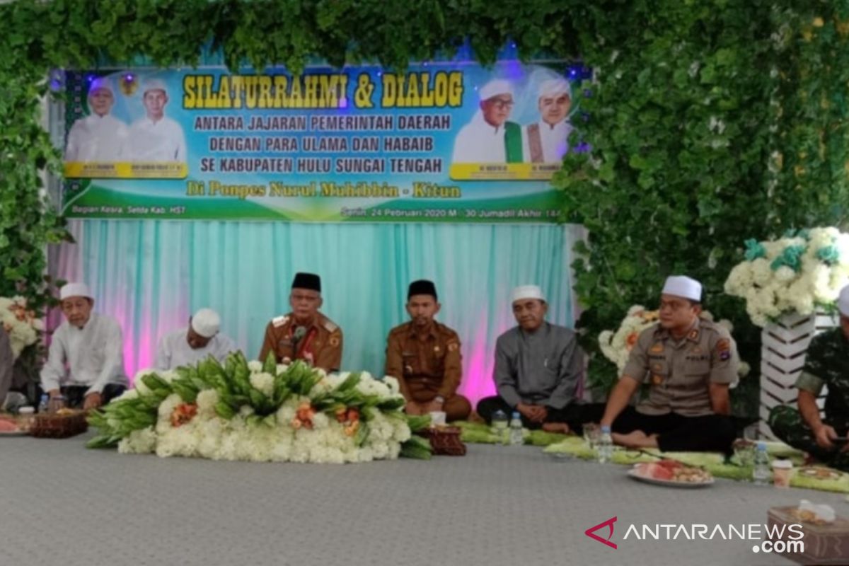 Bupati dan Wabup HST dialog dengan para Ulama dan Habaib