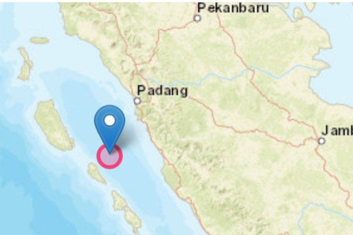 Sepekan terakhir terjadi delapan kali gempa di Sumbar dan sekitarnya