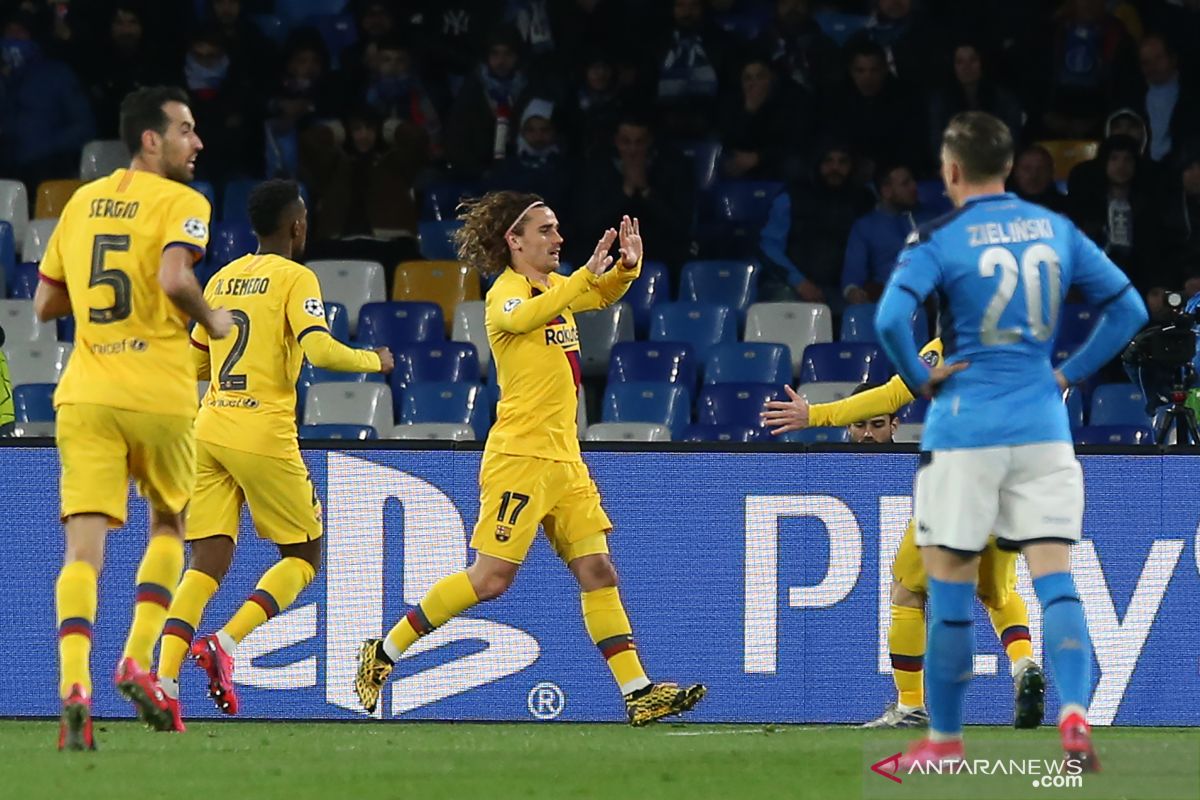 Liga Champions - Barcelona bermain imbang 1-1 di kandang Napoli