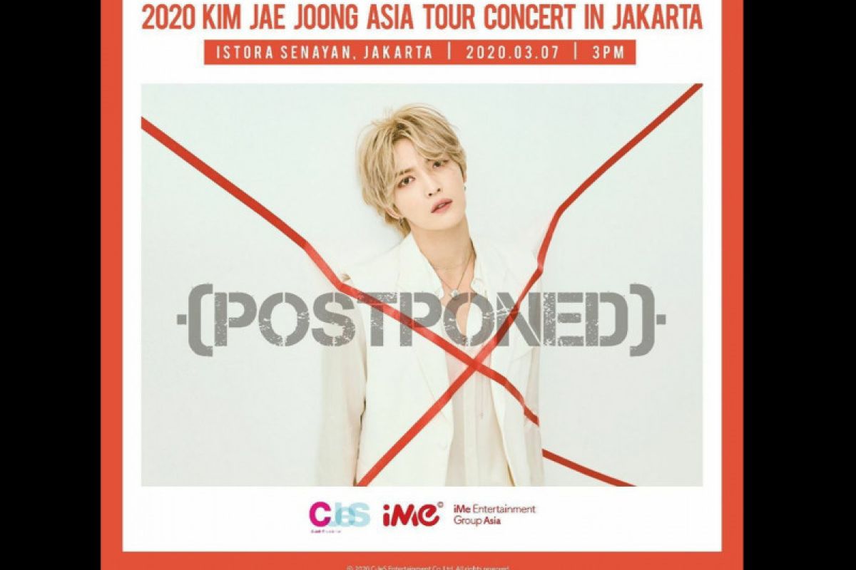 Konser Kim Jae-joong di Jakarta ditunda gara-gara corona