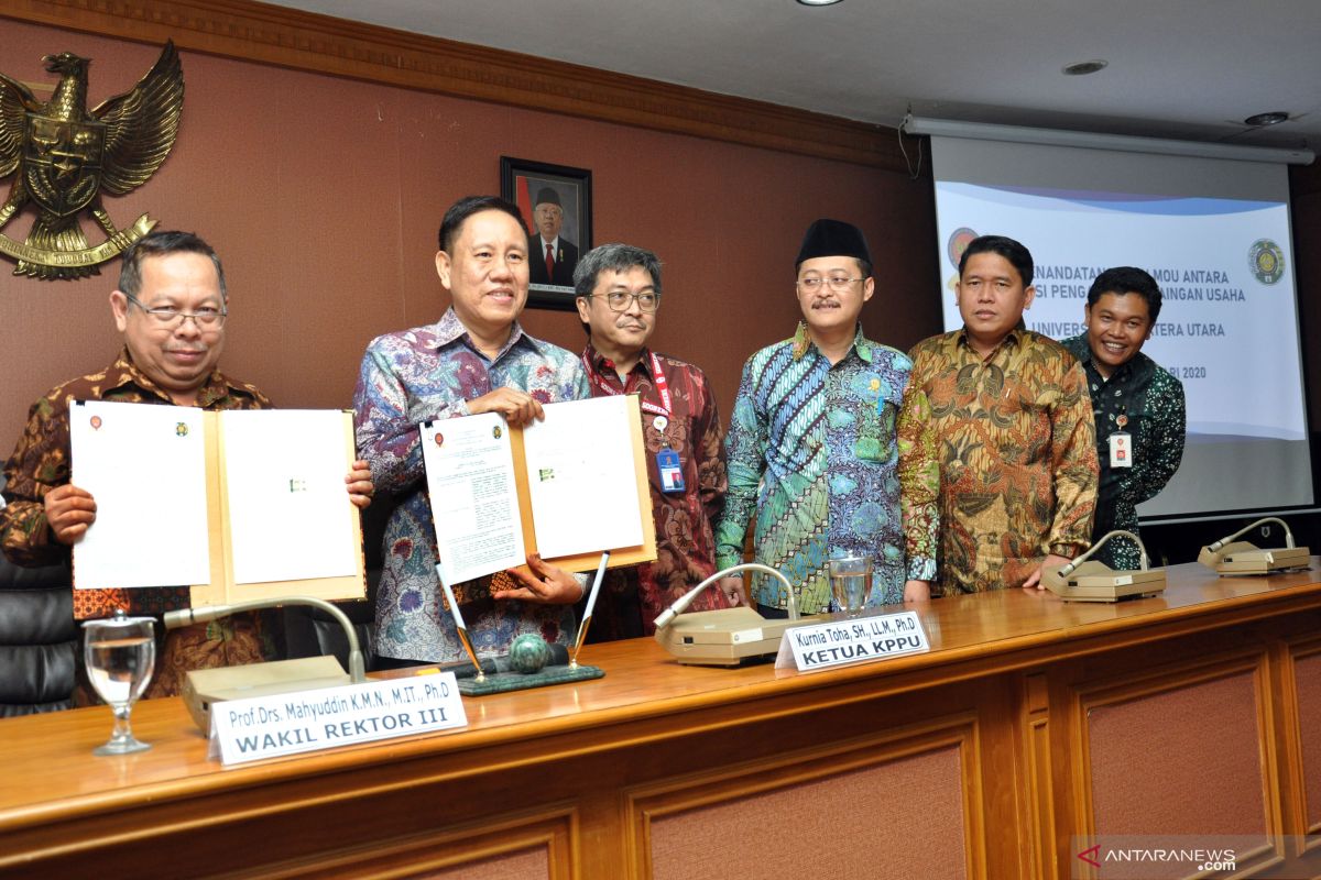 Cegah praktik usaha tidak sehat, KPPU RI teken MoU dengan Universitas Sumatera Utara