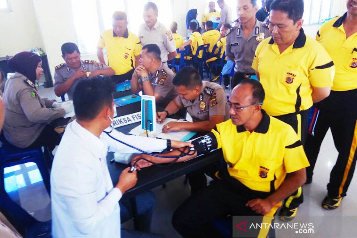 Polda Aceh periksa kesehatan personel Polres Bener Meriah