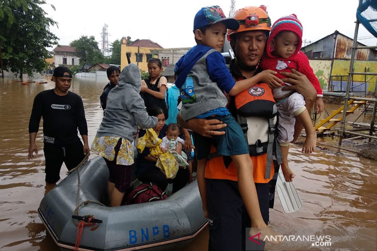 Banjir Jakarta pada Selasa sebabkan 3.565 jiwa mengungsi