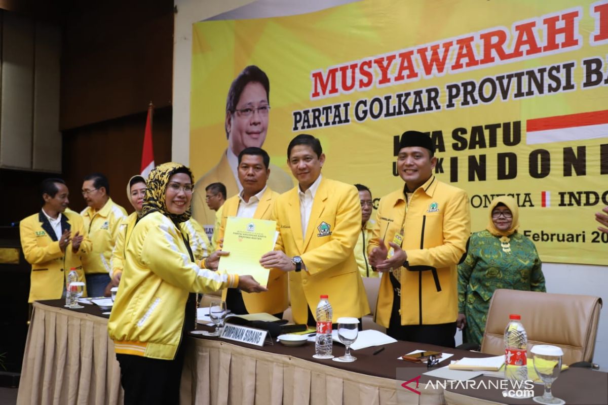 Kembali pimpin Golkar Banten,Tatu sinergikan kader untuk Pilkada