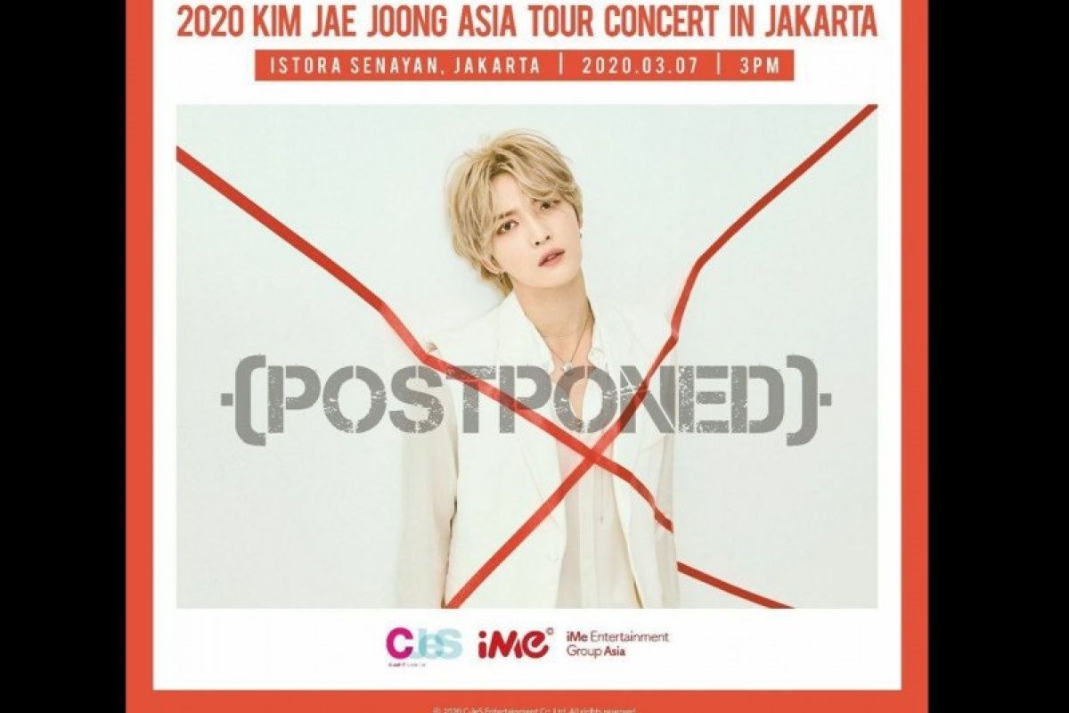 Konser Kim Jae-joong di Jakarta ditunda akibat corona