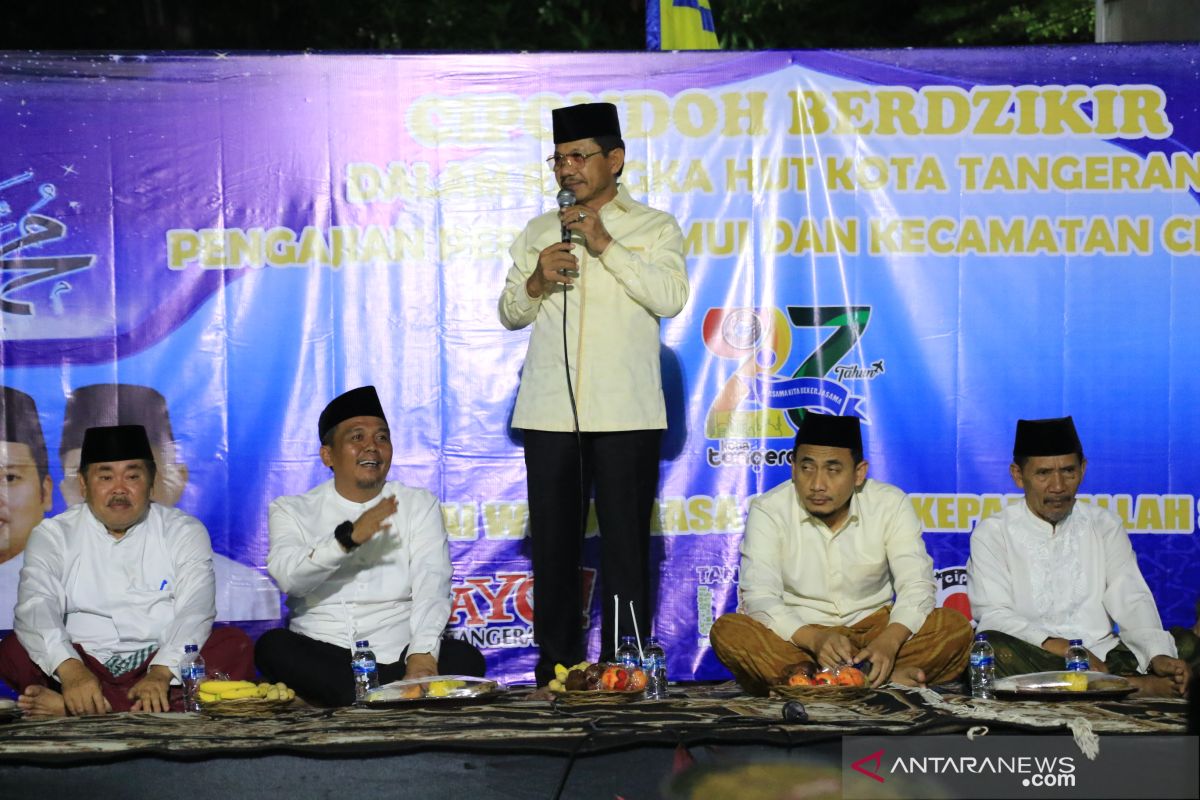 Jelang HUT Kota Tangerang, Warga gelar dzikir bersama