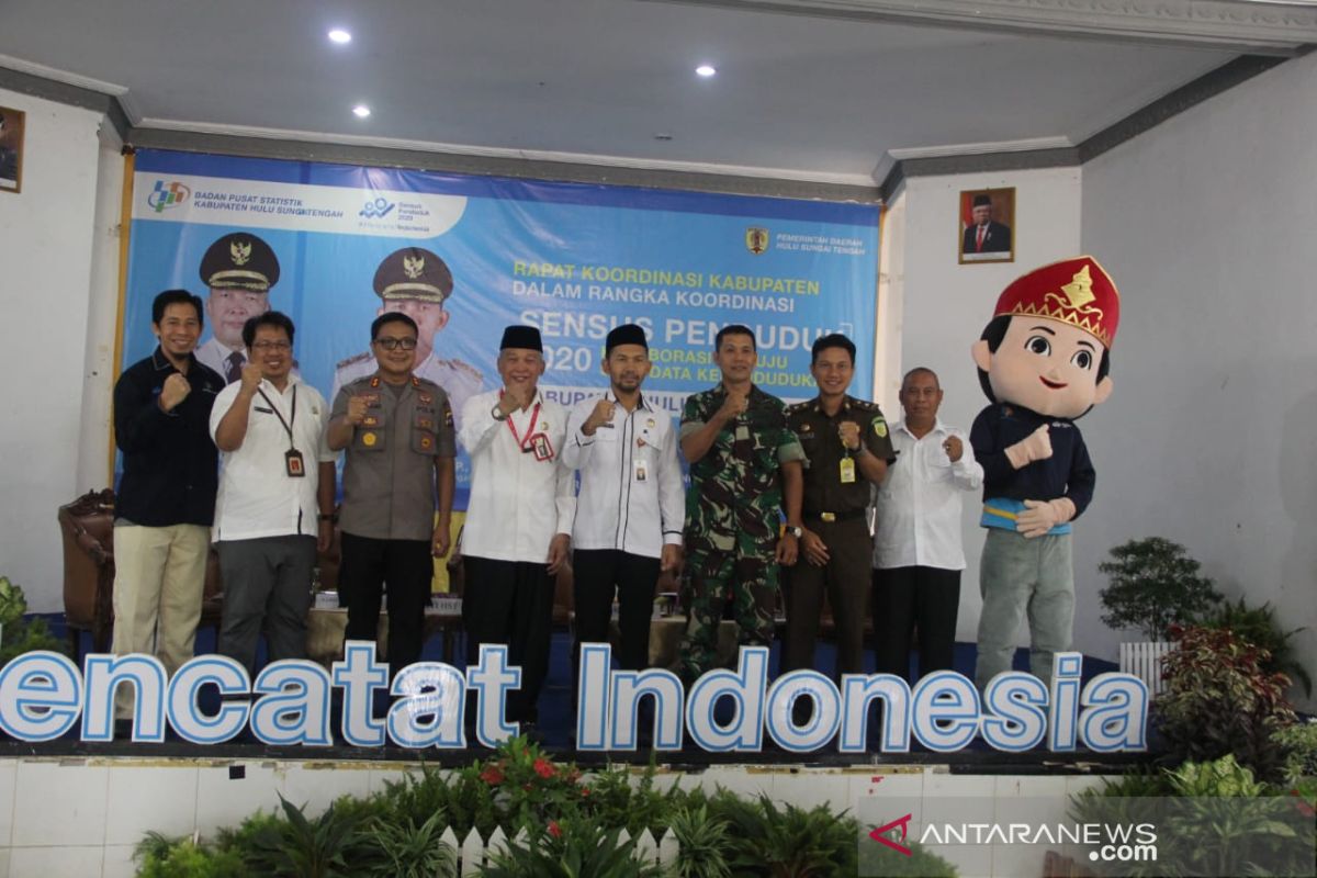 Bupati dan Wabup HST hadiri Rakor Sensus Penduduk 2020