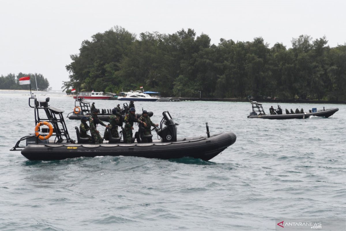 Kopaska dan Polair sterilkan Ring 2 lokasi observasi WNI