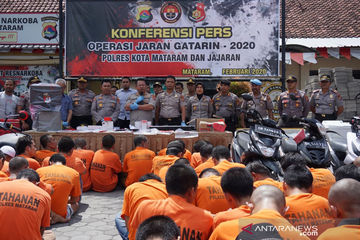 Operasi Jaran 2020 di Mataram berhasil mengungkap 104 kasus pencurian