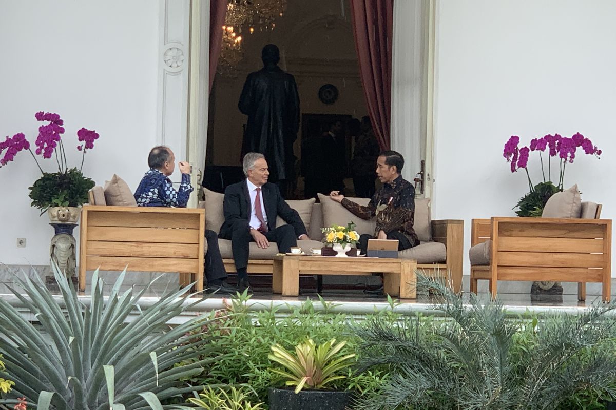 Presiden Jokowi bertemu Blair dan Masayoshi bahas proyek ibu kota baru