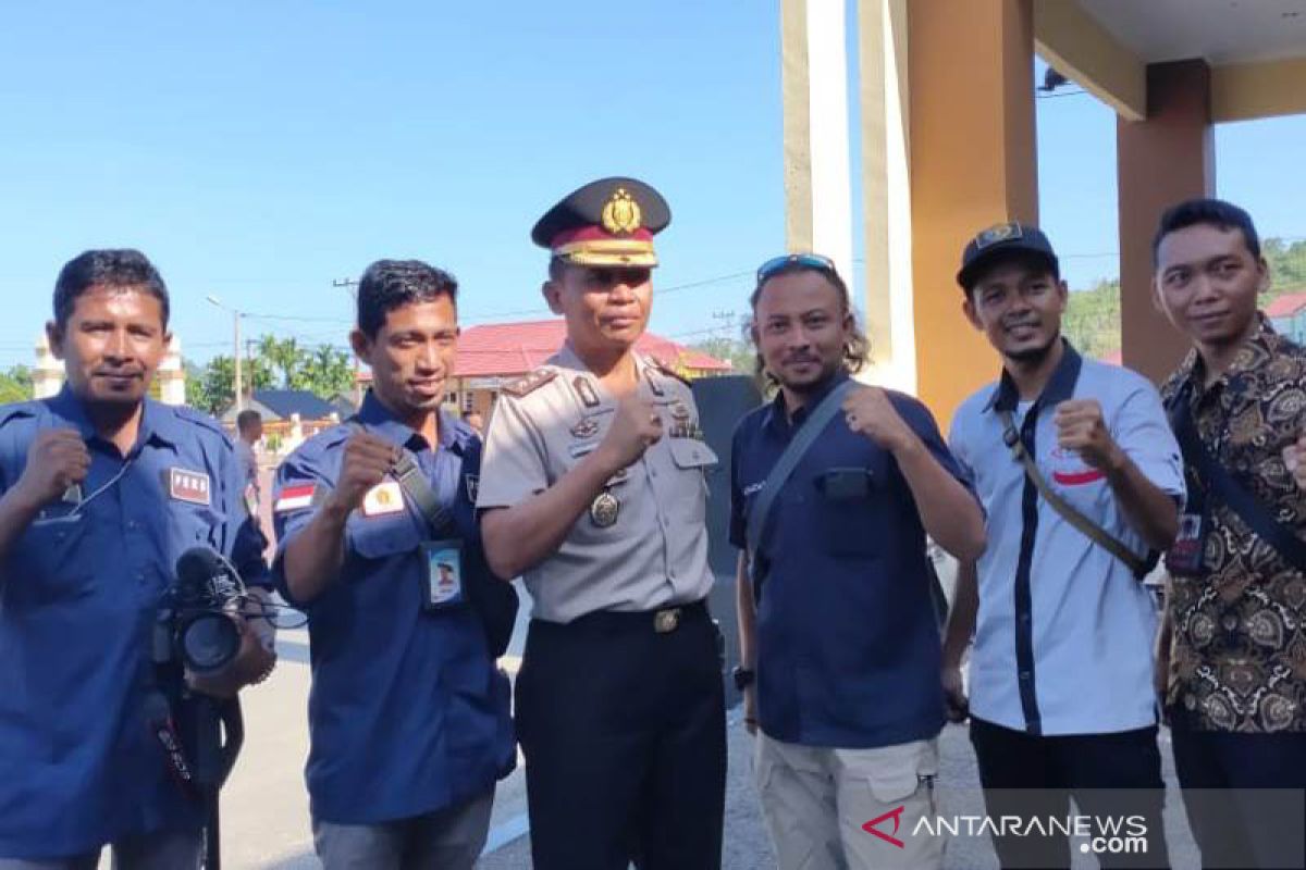 Gelar lepas sambut, mantan Kapolres Aceh Jaya berterimakasih kepada awak media