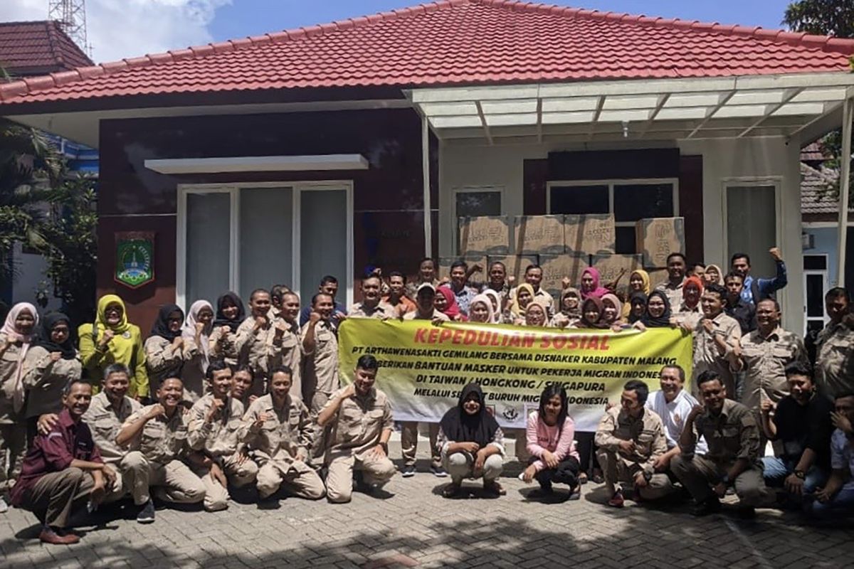 Pemkab Malang kirim 50 ribu masker untuk pekerja migran