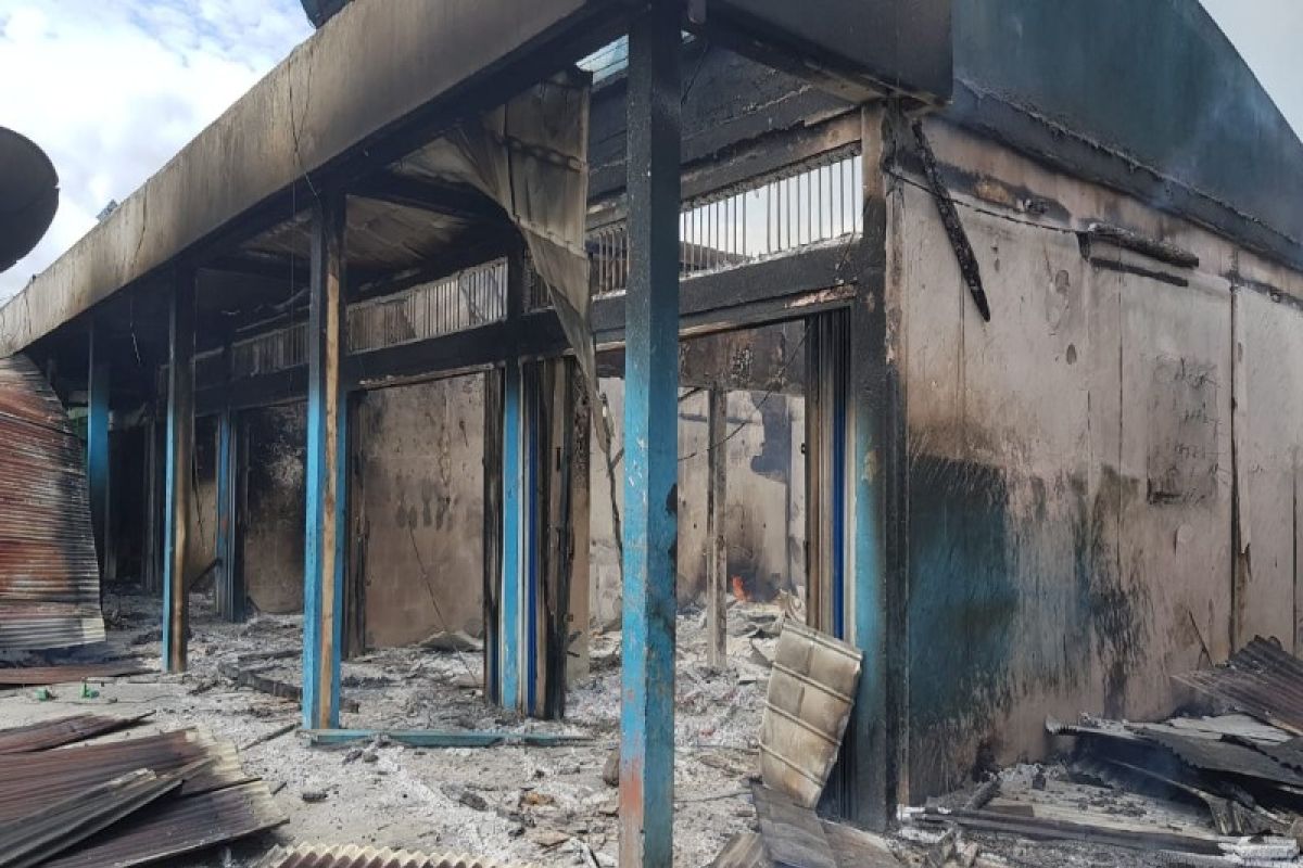 12 kios di Dekai Papua hangus terbakar, ini penyebabnya