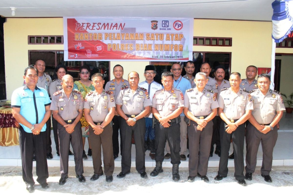 Kapolres Biak resmikan kantor pelayanan satu atap