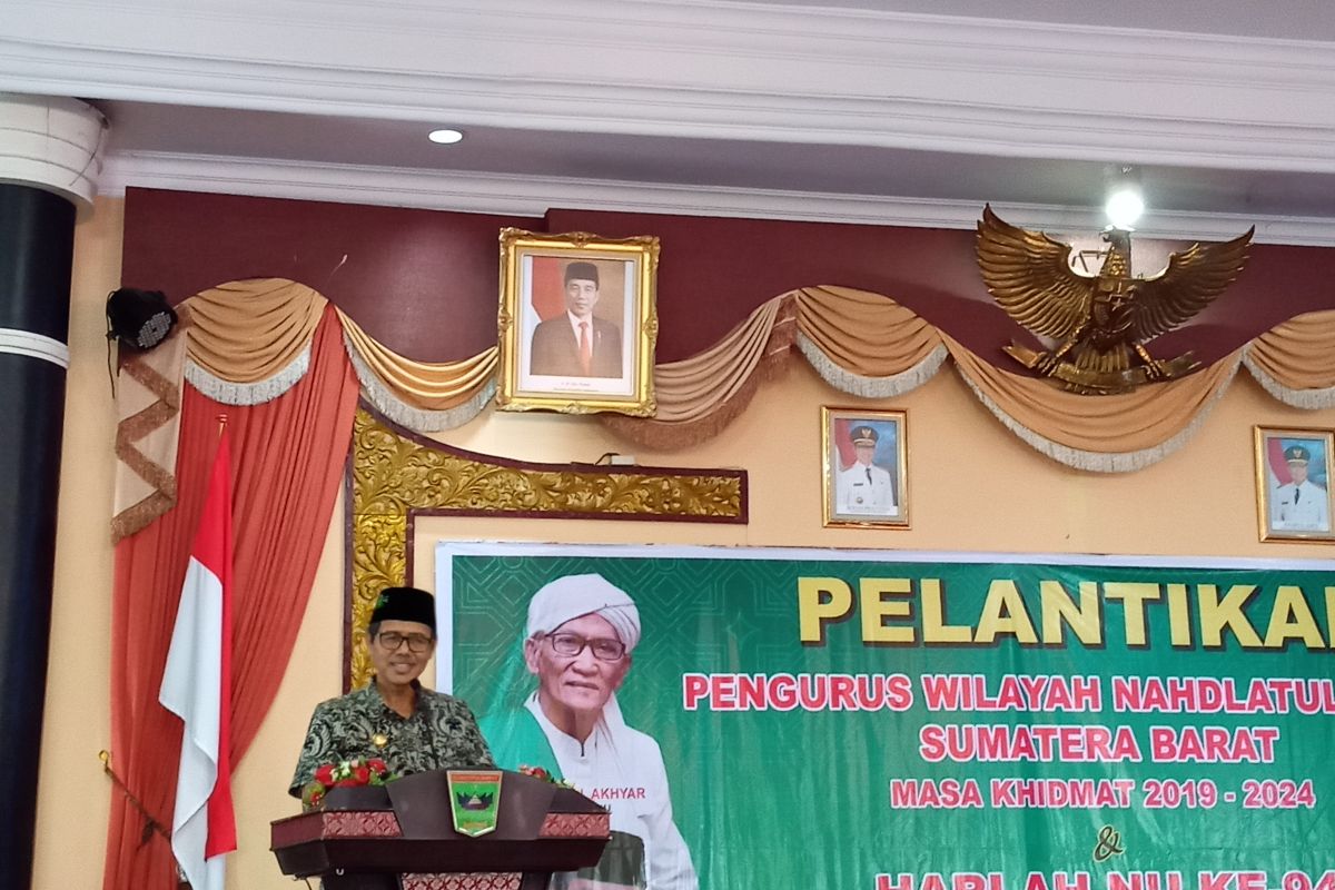 Pengurus baru PWNU Sumbar diharapkan lebih mandiri