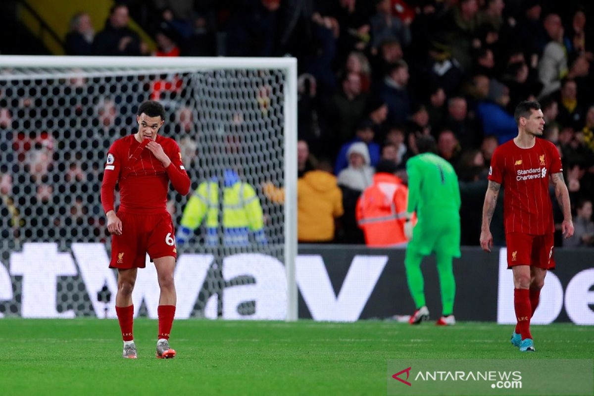 Liverpool tumbang 0-3 saat tandang di markas Watford