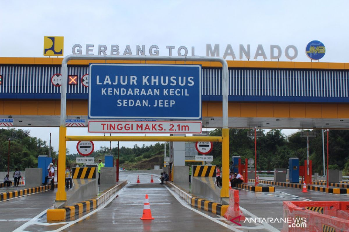 26 kilometer ruas tol Manado- Bitung beroperasi April 2020