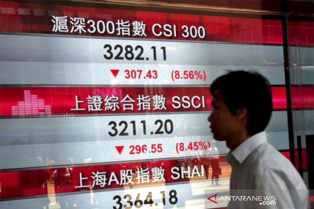 Saham China berakhir merosot, setelah data PDB China mengecewakan