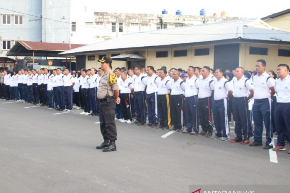 Biddokes Polda Sumsel bekali polisi cara mencegah virus corona