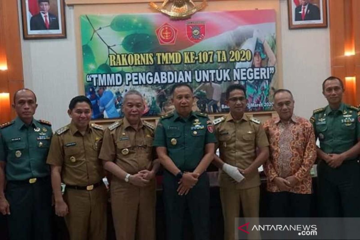 Dukung TMMD ke-107, Pemkab HSS siapkan anggaran Rp1 miliar