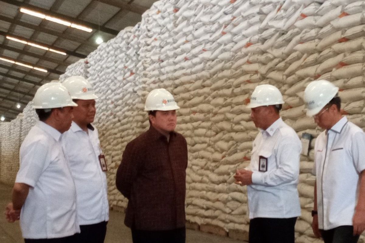 Menteri BUMN  sebut stok beras aman sampai Lebaran