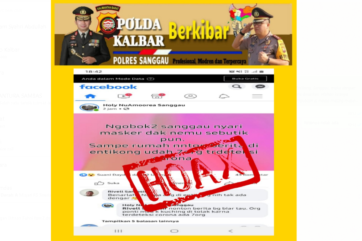 Siber Bareskrim tindak kasus penyebaran info hoaks corona