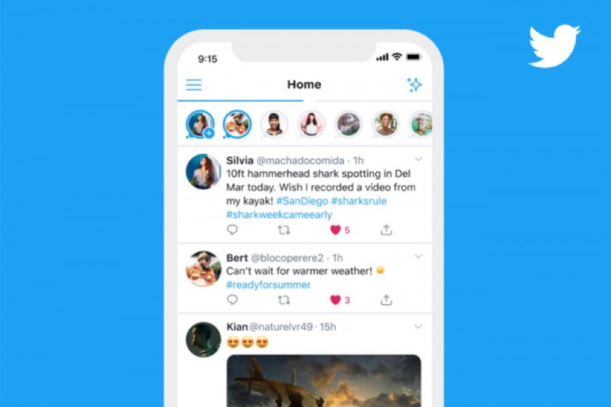 Twitter uji coba fitur mirip "Stories" di Brasil