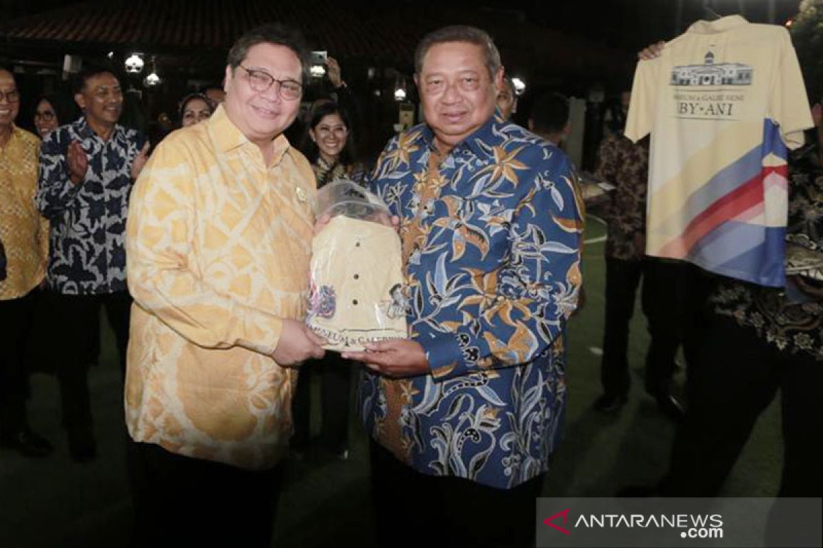 Temui SBY di Cikeas, Airlangga jelaskan Omnibus Law dan jajaki koalisi