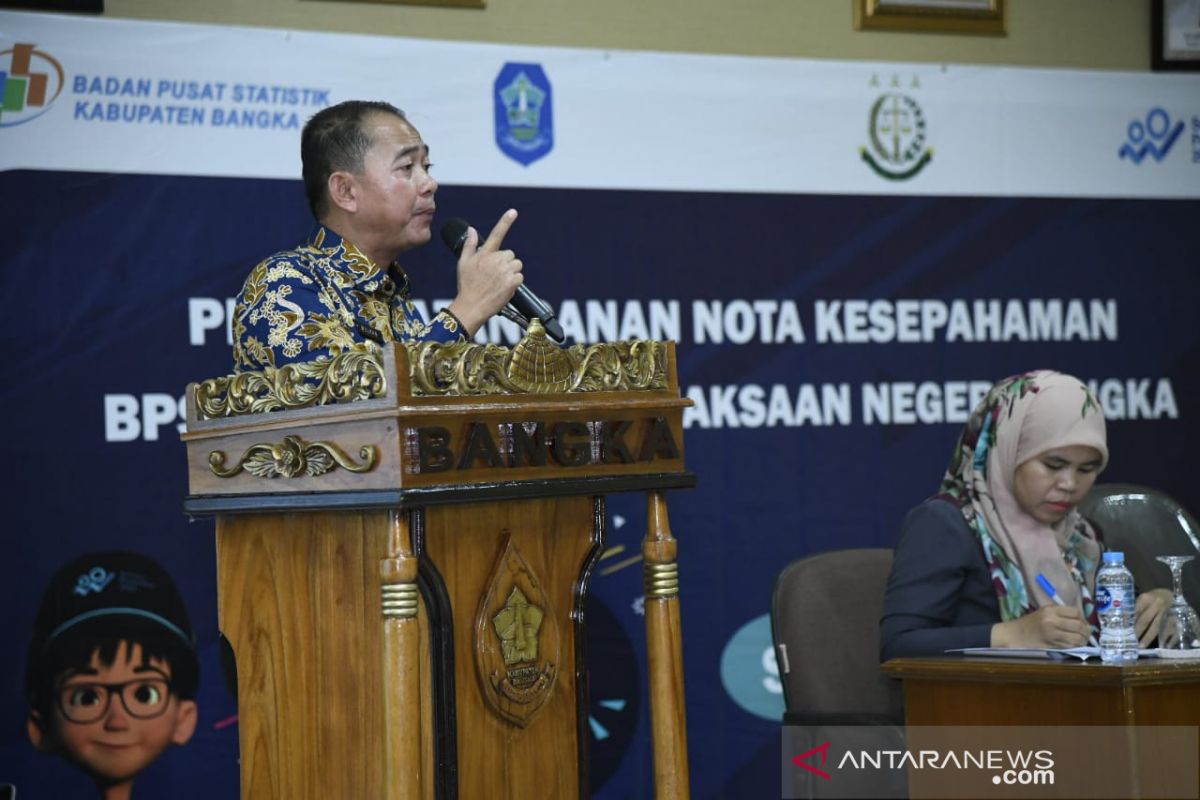 Bupati Bangka, Mulkan dorong OPD sukseskan Sensus Penduduk 2020