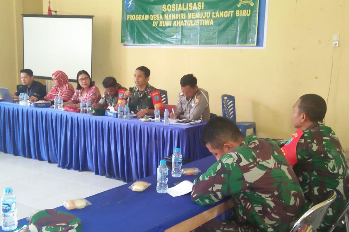 Koramil Jagoi Babang sosialisasi program desa mandiri cegah Karhutla