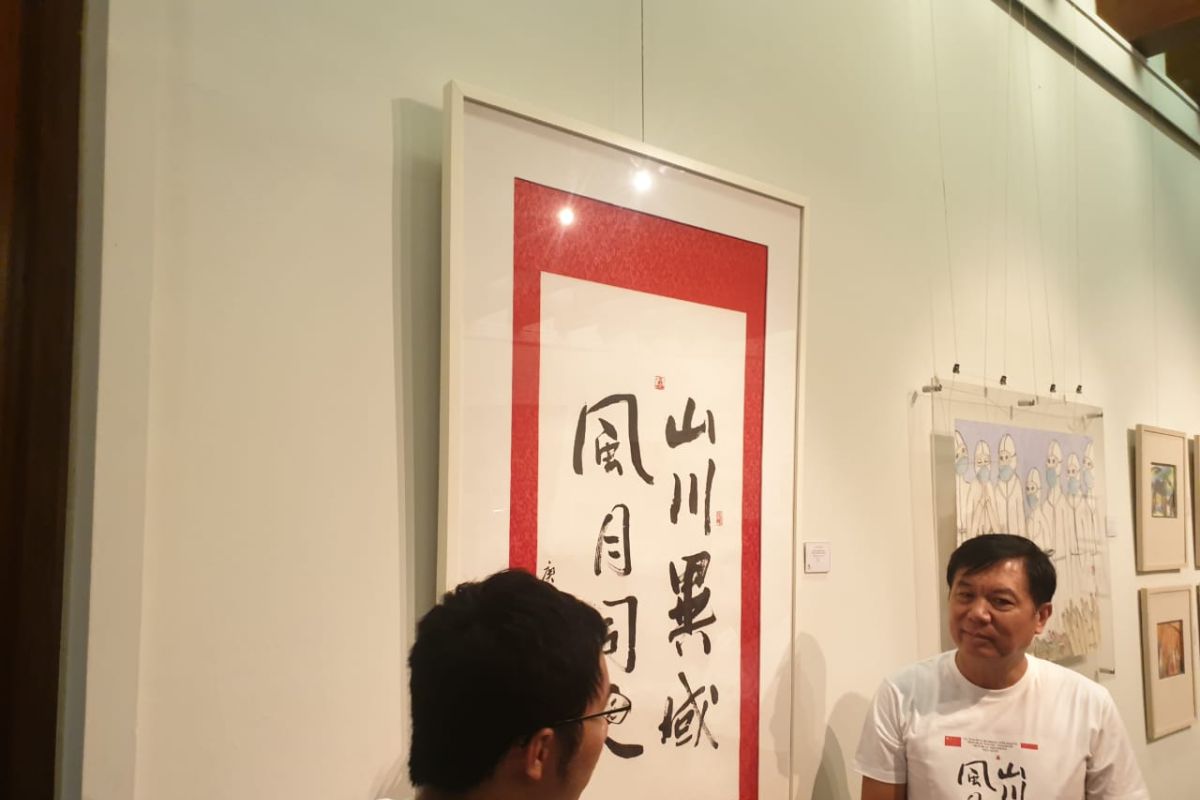 Konjen China sampaikan simpati untuk Wuhan lewat pameran